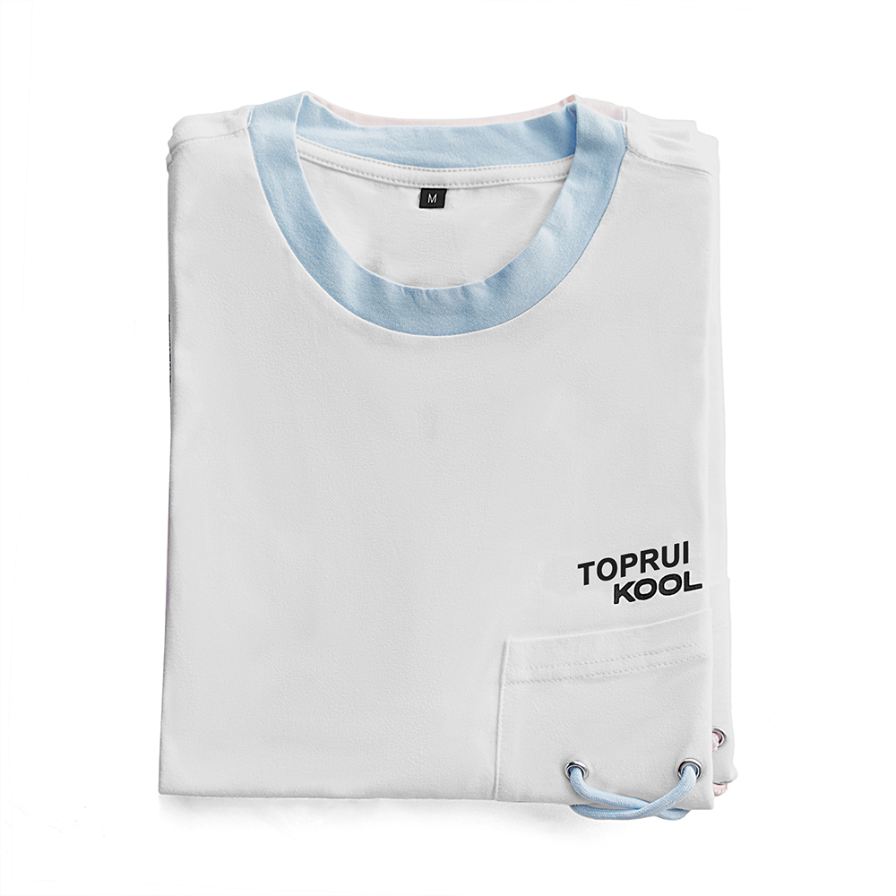 High Quality Summer Logo Screen Print 100% Cotton Fabric T-Shirt