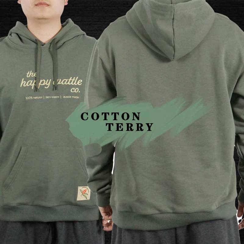 Winter Custom Stitch Embroidery Logo Cotton Fleece Thick Hoodie