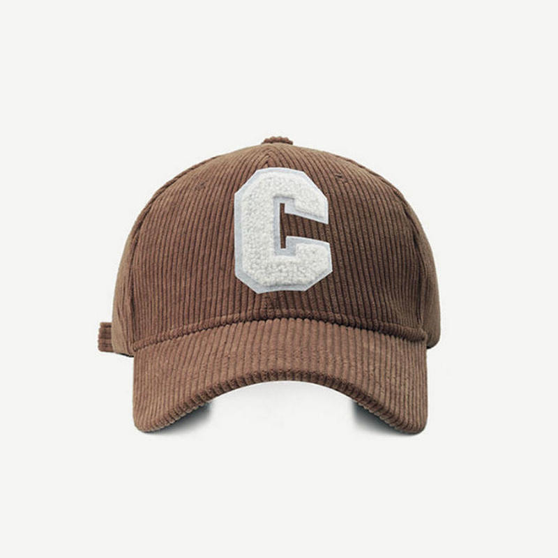 Good Quality Brand Embroidery Logo Corduroy Baseball Cap