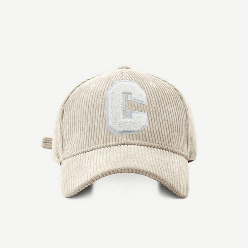 Good Quality Fashion Logo Corduroy Cool Baseball Cap