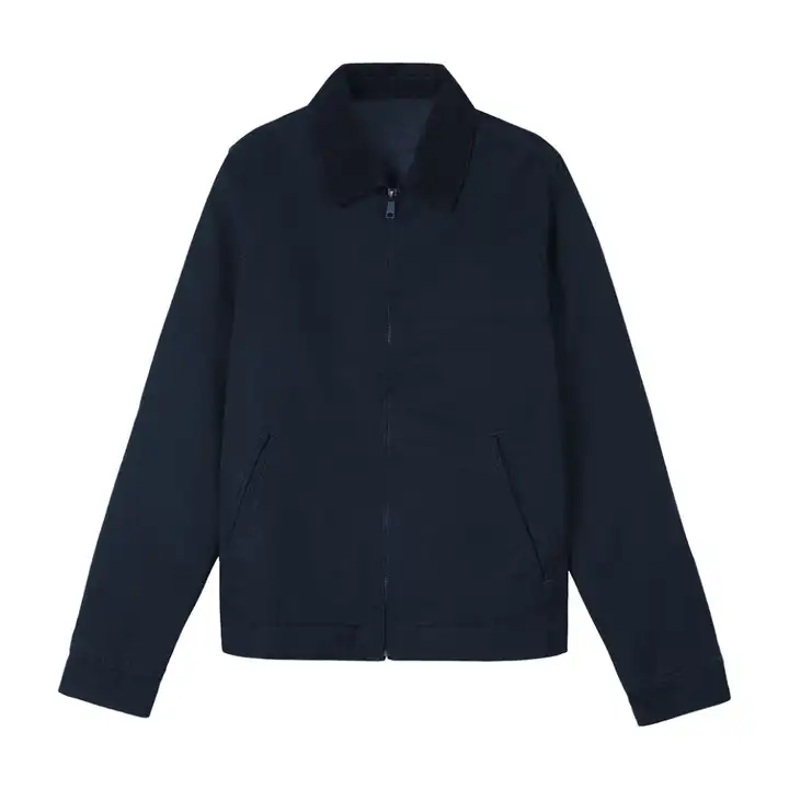Wholesale Men's Jacket Turn Down Collar Zip up Jacket